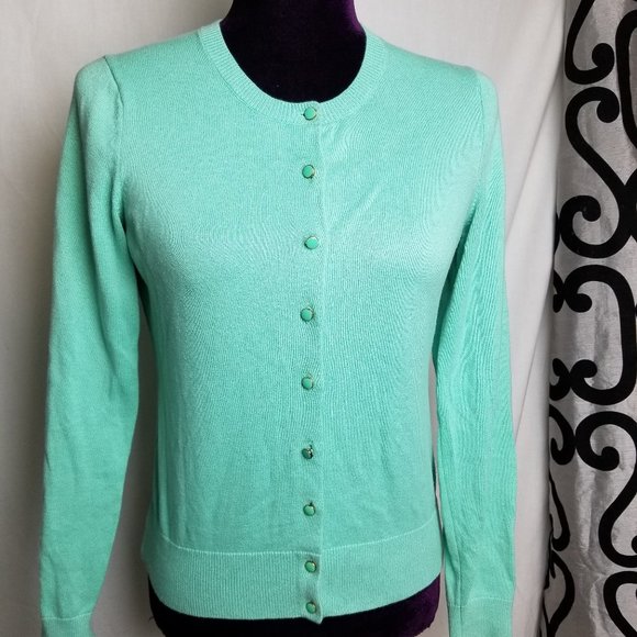 BANANA REPUBLIC WOMEN SMALL SWEATER CARDIGAN SEA - Picture 1 of 7